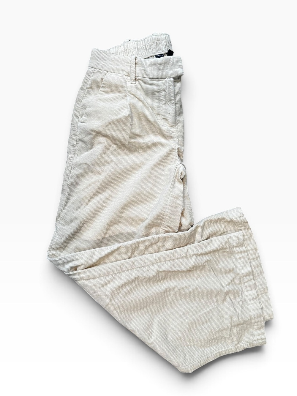 American Eagle Off-White Corduroy Pants